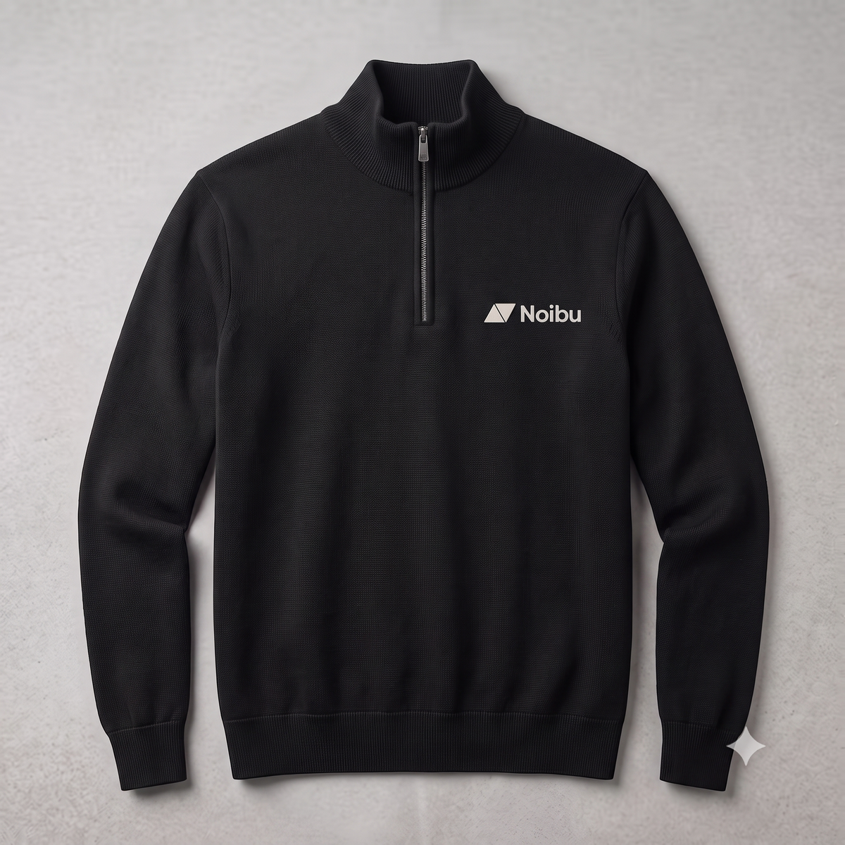 Noibu Agentic Quarter-Zip in Dark Mode, zipped